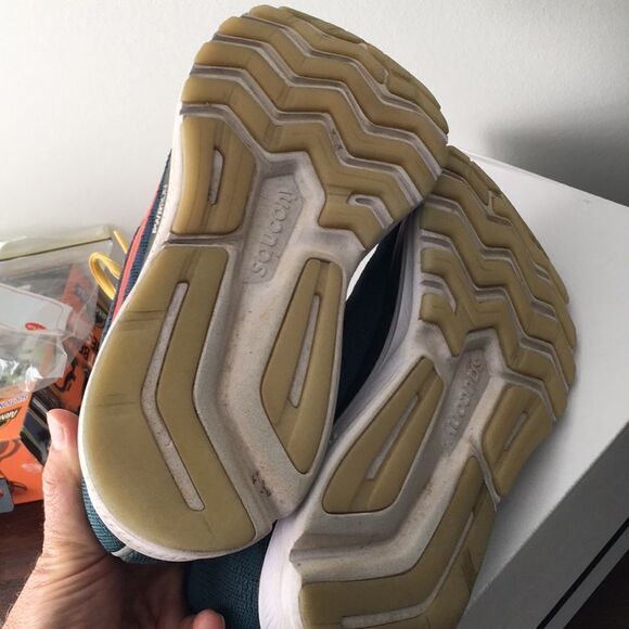 Rare Jackalope Rouge Jack Rabbit RIDE 13 Running Marathon Glow Trim Shoes 10.5 - Picture 5 of 8